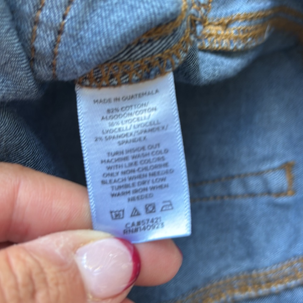 Ann Taylor Loft Dark Blue Slim Flare Jeans - Picture 8 of 15